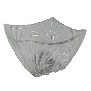 VTG Shannon by Godinger Lead Crystal Candy/Nut Bowl Square Dish Made in Ireland